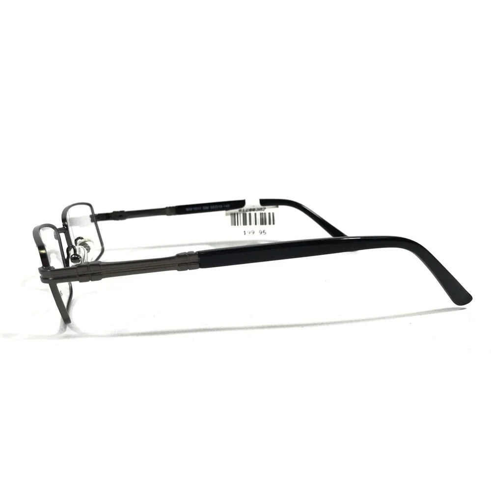 Legacy MM 1011 Eyeglasses Frames Black Gray Rectangular Full Rim 55-18-145